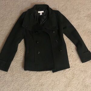 H&M forest green pea coat